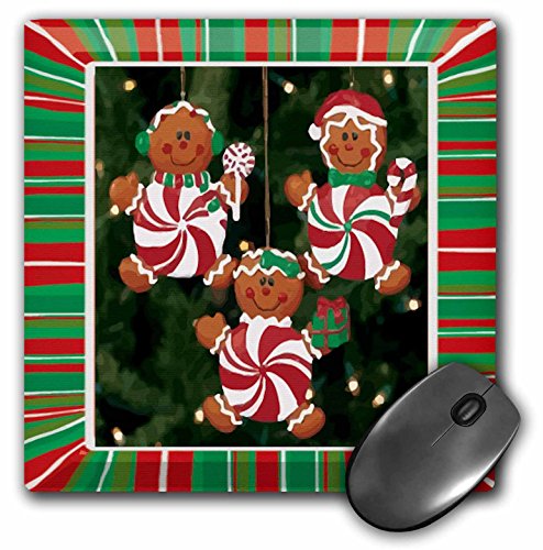 【中古】【未使用・未開封品】3drose LLC 8?x 8?x 0.25インチマウスパッド、ペパーミントGingerbread装..