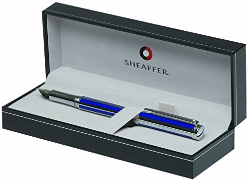 ����šۡ�̤���ѡ�̤�����ʡ�Sheaffer Striped Fountain Pen Featuring Chrome Plate Trim - Ultram...