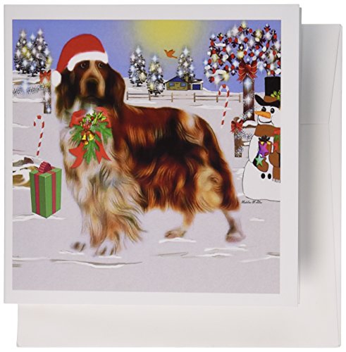 【中古】【未使用・未開封品】SmudgeArt犬アートデザイン???Welsh Springer Spaniel a???グリーティングカード Set of 12 Greeting Cards