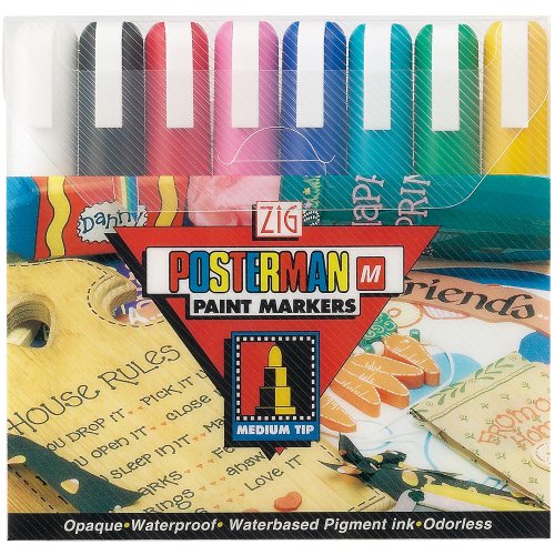 Rakuten - 【中古】【未使用・未開封品】Zig Posterman Medium Tip Markers 8/Pkg-/ Sold as a pack of 1