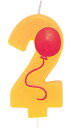 【中古】【未使用・未開封品】Number "2" Pick Candle with Balloon 番号"2"バルーンとキャンドルピック♪ハロウィン♪クリスマス♪