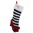 【中古】【未使用・未開封品】Kurt Adler 50cm Wizard of Oz Ruby Slipper Applique Stocking