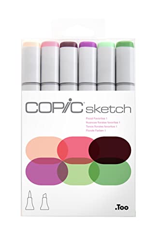 【中古】【未使用 未開封品】Copic Sketch Marker 6 Color Set Floral 1 by Copic Marker