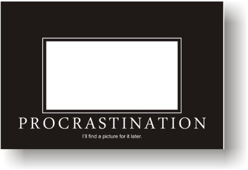 【中古】【未使用・未開封品】Procrastination - I'll Find a Picture for It Later - Funny Humour Joke Poster