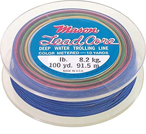 【中古】【未使用・未開封品】MASON 27 200YD 20 colours LEADCORE DEEP WATER TROLLING LINE SALMON TROUT WALLEYE