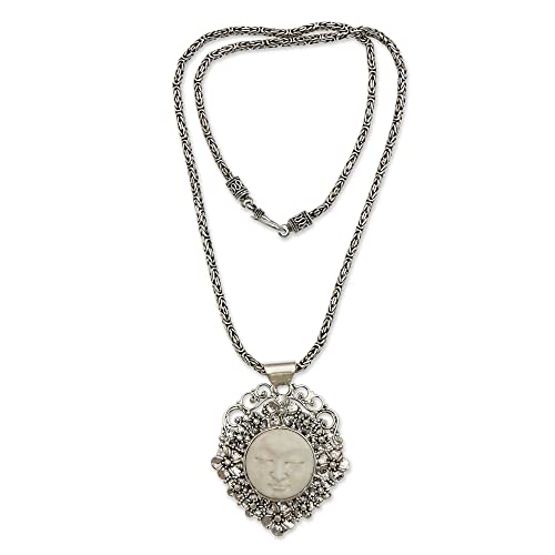 Rhinestone - 【中古】【未使用・未開封品】Novica。925スターリングシルバーペンダントネックレス、19.75、