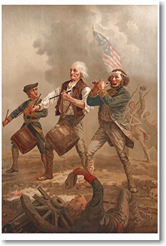 【中古】【未使用・未開封品】Yankee Doodle???Spirit of ' 76?Fife & Drums Revolutionary War???新しいColonial Americanポスター