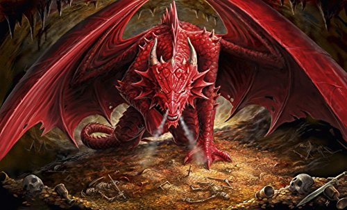 【中古】【未使用・未開封品】Anne Stokes Dragon 's Lairファンタジーアートプリントポスター 24 x 36 Inch 683777-PH36_1