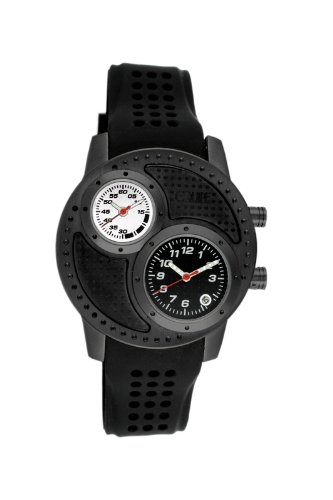 其它 - 【中古】【未使用・未開封品】Equipe Octane Men's Strap Watch with Date, Black/White&Black, Standard