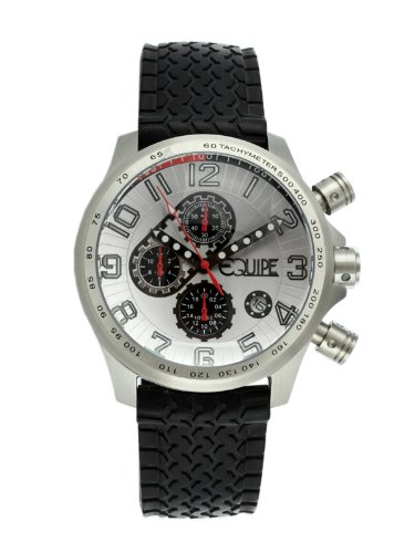 【中古】【未使用・未開封品】Equipe Hemi Men's Chronograph Strap Watch with Date, Silver/Silver, Standard