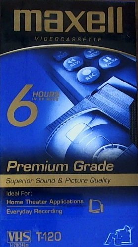 【中古】【未使用・未開封品】新しいMaxell Premium High Grade Videocassettes 120分3パック録画時間Outstanding画像