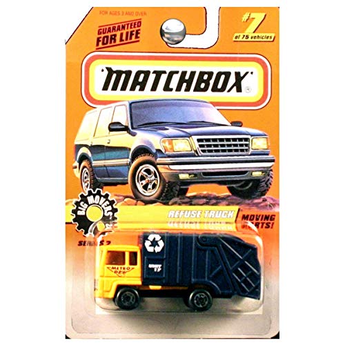 REFUSE TRUCK Big Movers Series 2 MATCHBOX 1998 Basic Die-Cast Vehicle (#7 of 75)