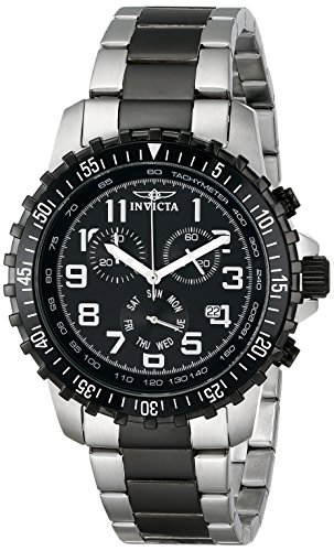 【中古】【未使用・未開封品】Invicta Men's 1326 Invicta II Chronograph Black Dial Two-Tone Stainless Steel Watch