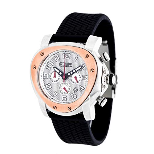 【中古】【未使用・未開封品】Equipe Grille Men's Chronograph Strap Watch with Date, Silver/Silver, Standard