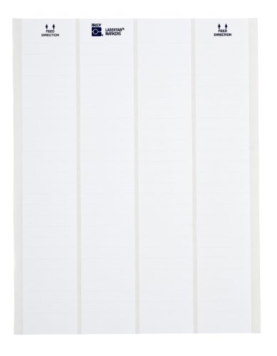 Brady LAT-40-799-5 0.5 Width x 0.750 Height, B-799 Nylon Cloth, Matte Finish White Laser Printable Label by Brady