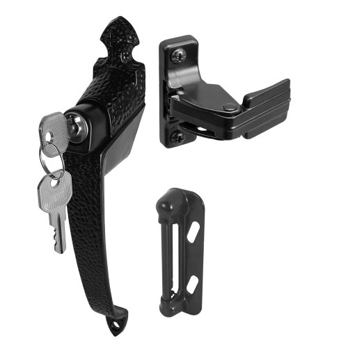 【中古】【未使用・未開封品】Prime-Line Products K 5080 Colonial Push Button Lock with Key and 1-3/4-Inch Hole Center, Black by Prime-Line Products [並行輸入品]