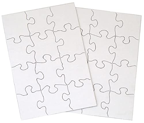 【中古】【未使用・未開封品】Inovart Puzzle-It Blank Puzzles 12 Piece 5-1/2 x 8 - 24 Pieces Per Package Color: #1, Model: 2702, Toys & Play by Kids & Play
