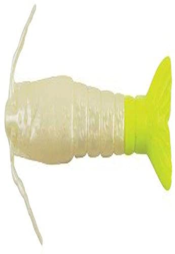【中古】【未使用・未開封品】Berkley GSSHR3-PWC Gulp Alive Saltwater Shrimp Bait, Pearl White/Chartreuse, 7.6cm