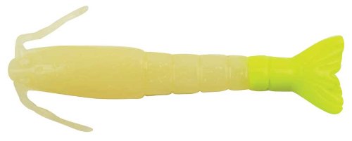 【中古】【未使用・未開封品】Berkley GSSHR3-GLC Gulp Alive Saltwater Shrimp Bait, Glow/Chartreuse, 7.6cm
