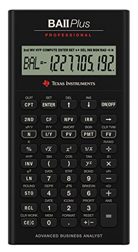 yÁzygpEJizTexas Instruments BA II Plus Professional Financial Calculator (Silver sAi)