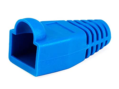 【中古】【未使用・未開封品】Monoprice [50ピース] RJ-45 カラーコード 張力緩和ブーツ - ブルー。 107248