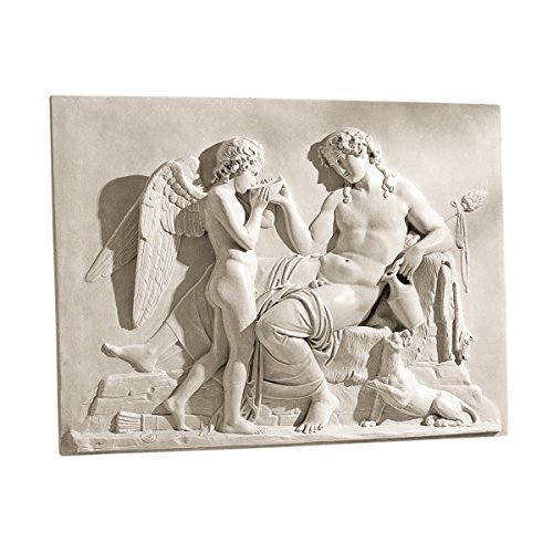 【中古】【未使用・未開封品】Eros and Dionysus High Relief Frieze Sculpture