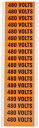 【中古】【未使用・未開封品】Morris Products 21374 Voltage Marker, 480V Legend (Pack of 5 Cards, with 18 Markers Per Card) by Morris Products