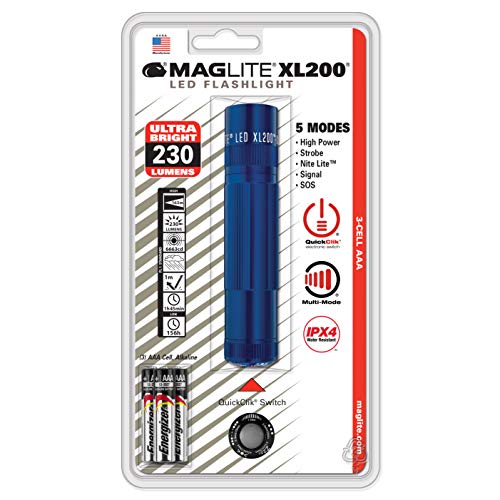 【中古】【未使用・未開封品】MAGLITE(マグライト) XL200-S3116 LEDフラッシュライト ブルー