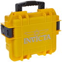 【中古】【未使用・未開封品】Invicta IG0097-SM1S-Y 3スロットイエロープラスチック時計Boxケース