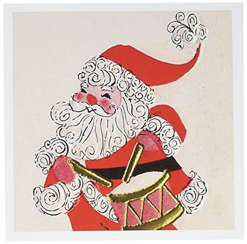 【中古】【未使用・未開封品】TNMPastPerfect Christmas???Santa Playing the Drum???グリーティングカード Set of 6 Greeting Cards
