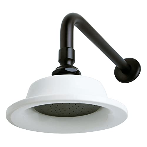 【中古】【未使用・未開封品】Kingston Brass P60ORBCK Victorian Sunflower Showerhead with 12-inch Shower Arm, Oil Rubbed Bronze 141［並行輸入］