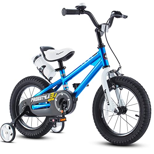 š̤ۡѡ̤ʡ(12 Inch, Blue) - RoyalBaby BMX Freestyle Kids Bike, Boy's Bikes and Girl's Bikes with training wheels, 30cm , 36cm , 41cm , 46cm , Gif