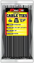 yÁzygpEJizPro Tie B5LD100 5.7-Inch Light Duty Standard Cable Tie, UV Black Nylon, 100-Pack by Pro Tie