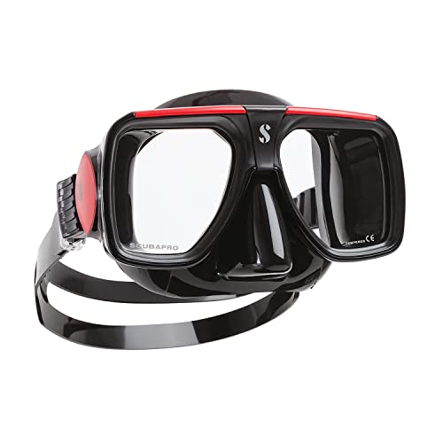 【中古】【未使用・未開封品】ScubaPro Solara Scuba Diving Mask, Black/Red 141［並行輸入］