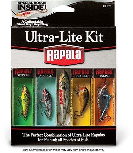 Rapala Ultra Lite Kit Fishing Lures with Collectable Shad Rap Key Ring(輸入品)