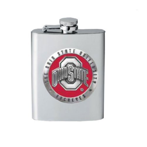【中古】【未使用 未開封品】Ohio State Buckeyes Flask w/ Red Accent by Heritage Pewter 並行輸入品
