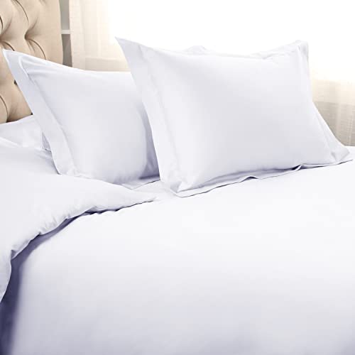 【中古】【未使用・未開封品】(King/California King","White) - Egyptian Cotton 1200 Thread Count Duvet Cover Set Solid