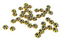 yÁzygpEJiz200pcs Antique Gold Daisy Spacer Metal Beads 4mm ~Jewelry Making by Beading Station