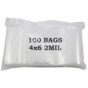 【中古】【未使用・未開封品】4x6 Plastic Zip Lock Bags (Package of 100)