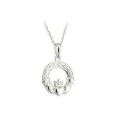 【中古】【未使用・未開封品】Celtic Claddagh Necklace Sterling Silver 18