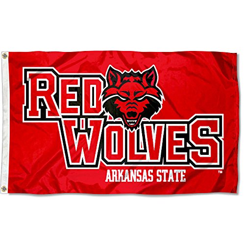 Arkansas StateレッドWolves A State University Large Collegeフラグ