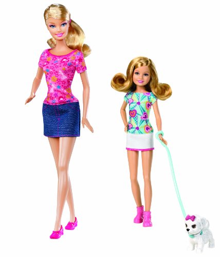 【中古】【未使用・未開封品】バービーBarbie Sisters Pup Walk Barbie and Stacie Doll 2-Pack　W3285　輸入品 1