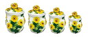 【中古】【未使用・未開封品】3-D Sunflower 4-piece Canisters Set, 83001 by ACK