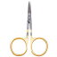 š̤ۡѡ̤ʡ(10cm Curved) - Dr. Slick 10cm Iris Scissors Curved Serrated Blade Gold for Fly Tying