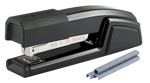 Antimicrobial Full Strip Metal Stapler, 25-Sheet Capacity, Black (並行輸入品)