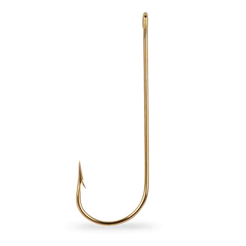 š̤ۡѡ̤ʡ(Size 4, Bronze) - Mustad 3261D Classic Cricket 4 Extra Long Shank Hook (100-Pack)