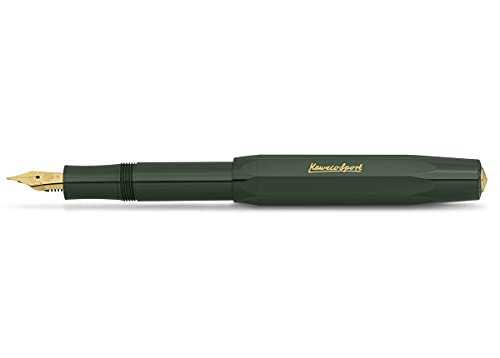 【中古】【未使用・未開封品】Kaweco カヴェコ 万年筆 EF 極細字 クラシック スポーツ グリーン 10000487 両用式 正規輸入品