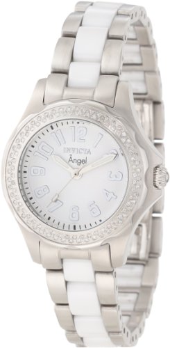 【中古】【未使用・未開封品】Invicta Women's 1779 Angel White Dial Two Tone Stainless Steel Watch