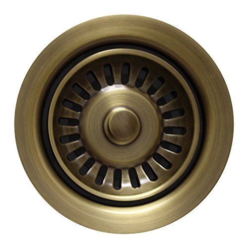 Whitehaus WH200-ABRAS 3-1/2-Inch Waste Disposer Trim, Antique Brass by Whitehaus Collection