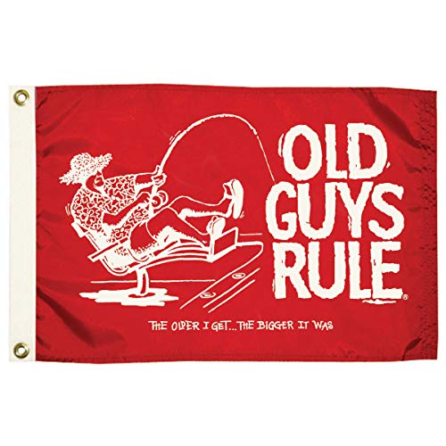【中古】【未使用・未開封品】Old Guys Rule 'The Older I Get' Traditional Flag